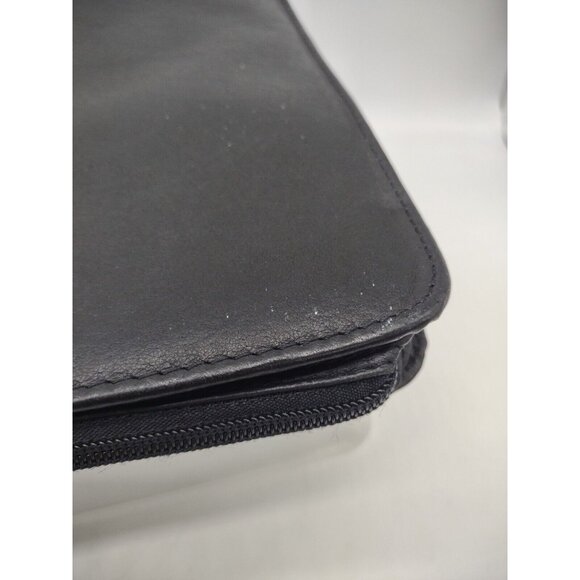 DESIGN A DAY Leather Planner 3 Ring Classic Black Napa Leather *SEE PHOTOS - Picture 8 of 14